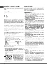 Preview for 16 page of Indesit F100512 Operating Instructions Manual