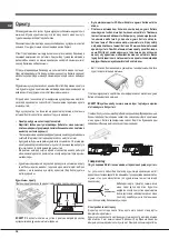 Preview for 36 page of Indesit F100512 Operating Instructions Manual