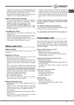 Preview for 41 page of Indesit F100512 Operating Instructions Manual