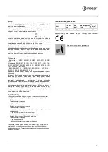 Preview for 27 page of Indesit F155217 Instructions For Use Manual