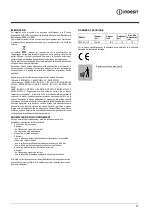 Preview for 37 page of Indesit F155217 Instructions For Use Manual