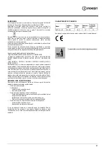 Preview for 57 page of Indesit F155217 Instructions For Use Manual