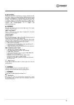 Preview for 69 page of Indesit F155217 Instructions For Use Manual