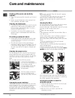 Предварительный просмотр 12 страницы Indesit FDAL28 Instruction Booklet