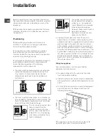 Preview for 14 page of Indesit FGIM K Operating Instructions Manual