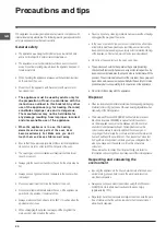 Preview for 20 page of Indesit FI 51 K.A Operating Instructions Manual