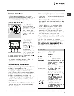 Preview for 3 page of Indesit FI 52 C.B IX IB Operating Instructions Manual