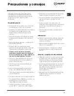 Preview for 21 page of Indesit FI 52 C.B IX IB Operating Instructions Manual