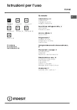 Preview for 1 page of Indesit FI 53 KC.B Manual