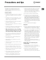 Preview for 9 page of Indesit FIE 36 K.B IX GB/1 Operating Instructions Manual