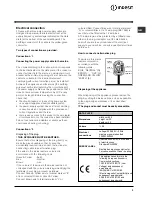 Предварительный просмотр 3 страницы Indesit FIE 36 K.B IX GB Operating Instructions Manual