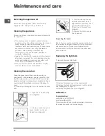 Preview for 10 page of Indesit FIE 76 KC.A IX GB Operating Instructions Manual