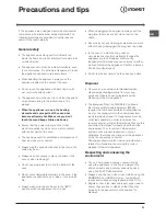 Preview for 21 page of Indesit FIE 76 P K.A Manual