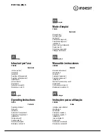 Indesit FIM 51 K.A S Operating Instructions Manual preview