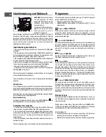 Preview for 44 page of Indesit FIM 51 K.A S Operating Instructions Manual