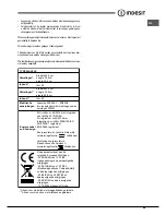 Preview for 49 page of Indesit FIM 51 K.A S Operating Instructions Manual