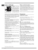 Preview for 44 page of Indesit FIM 53 K.A IX GB Operating Instructions Manual