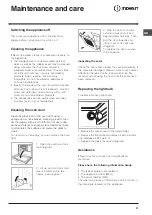 Preview for 21 page of Indesit FIM 61 K.A Operating Instructions Manual