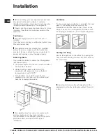 Предварительный просмотр 2 страницы Indesit FIM 88 KGP.A IX GB Operating Instructions Manual