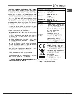 Preview for 23 page of Indesit FMR 54 K.A Operating Instructions Manual