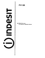 Indesit FV1 GB Instructions For Installation And Use Manual preview