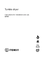 Indesit G74V Instructions For Installation And Use Manual preview