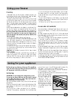 Preview for 11 page of Indesit GF 140 Instructions For Installation & Use