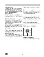 Preview for 4 page of Indesit GSF 120 UK Instructions For Installation And Use Manual