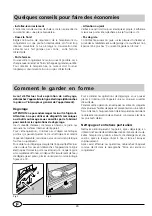 Preview for 22 page of Indesit GSF 4300 W Installation And Use Manual