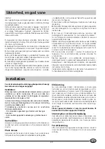 Preview for 45 page of Indesit GSF 4300 W Installation And Use Manual