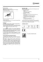 Предварительный просмотр 17 страницы Indesit H 461 IX. 1 1 Instructions For Use Manual