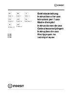 Indesit H 563 Instructions For Use Manual предпросмотр