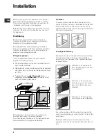 Предварительный просмотр 2 страницы Indesit HP 20.B IB Operating Instructions Manual