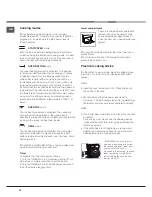 Preview for 18 page of Indesit I5ESH1E/ I Operating Instructions Manual