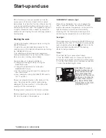 Preview for 9 page of Indesit I5ESHA U Operating Instructions Manual