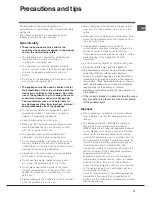 Preview for 13 page of Indesit I5ESHA U Operating Instructions Manual