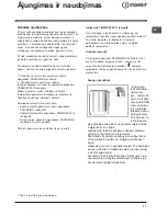 Preview for 37 page of Indesit I5ESHA U Operating Instructions Manual