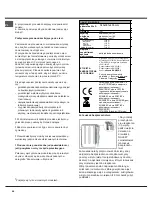 Preview for 46 page of Indesit I5ESHA U Operating Instructions Manual