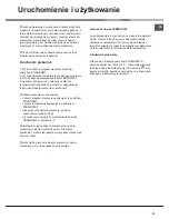 Preview for 47 page of Indesit I5ESHA U Operating Instructions Manual