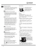 Preview for 48 page of Indesit I5ESHA U Operating Instructions Manual