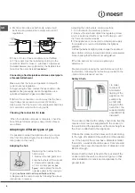 Preview for 8 page of Indesit I5G52G /UA Operating Instructions Manual