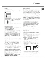 Preview for 5 page of Indesit I5GG /U Operating Instructions Manual