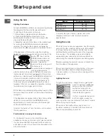 Preview for 8 page of Indesit I5GG /U Operating Instructions Manual