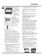 Preview for 14 page of Indesit I5GG /U Operating Instructions Manual