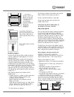 Preview for 23 page of Indesit I5GG /U Operating Instructions Manual