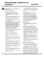 Preview for 38 page of Indesit I5GG /U Operating Instructions Manual