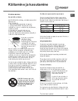 Preview for 45 page of Indesit I5GG /U Operating Instructions Manual