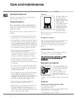 Предварительный просмотр 11 страницы Indesit I5GG0.1RU Operating Instructions Manual