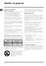 Preview for 8 page of Indesit I5GS1G/NL Operating Instructions Manual