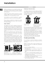 Preview for 16 page of Indesit I5GS1G/NL Operating Instructions Manual